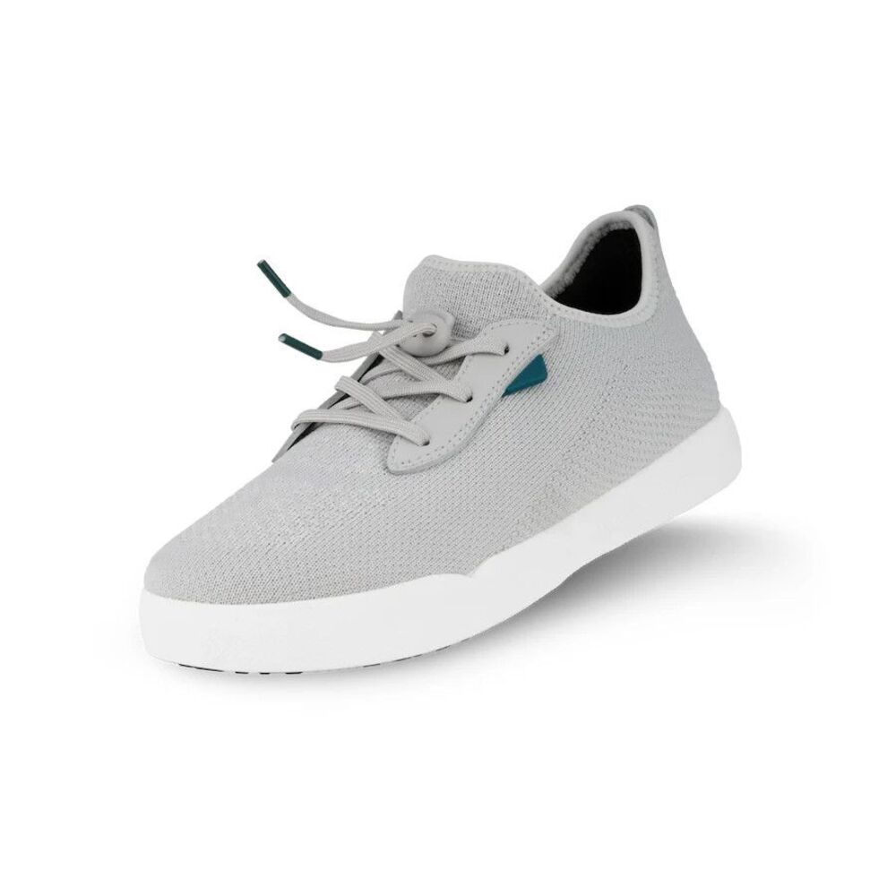 Vessi Weekend Youth Kids Girl Boy Size 2 Nimbus Grey Comfort Casual Shoes NEW